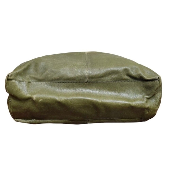 Bottega Venetta leather hand bag/ tote bag Green - Picture 9 of 16